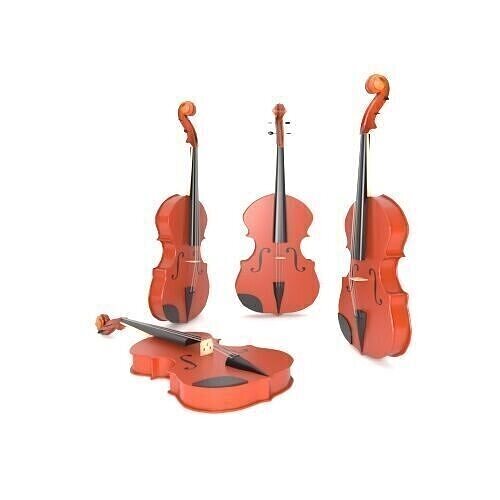 violin 3D model
