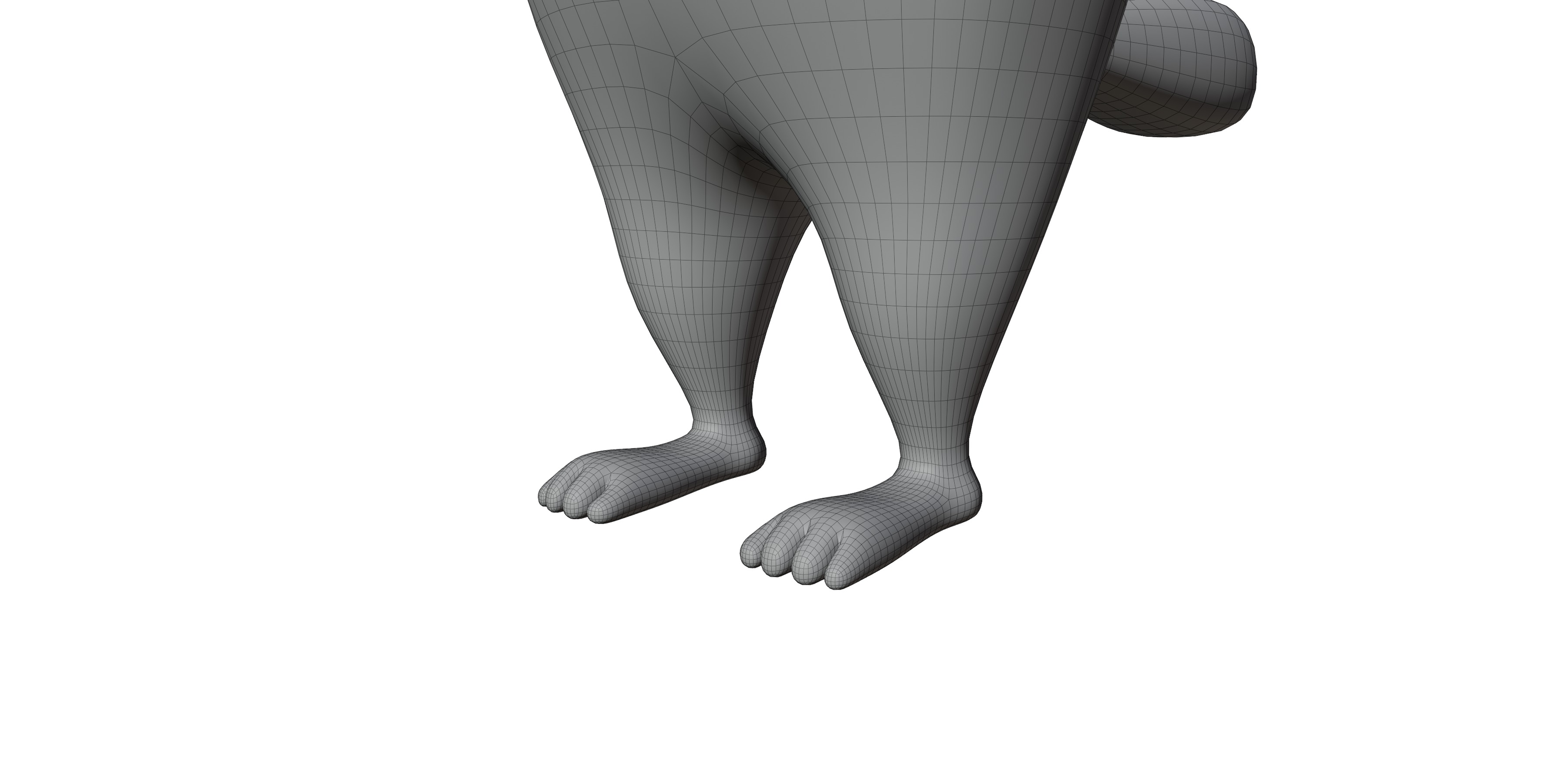 cartoon fox 3D model_9