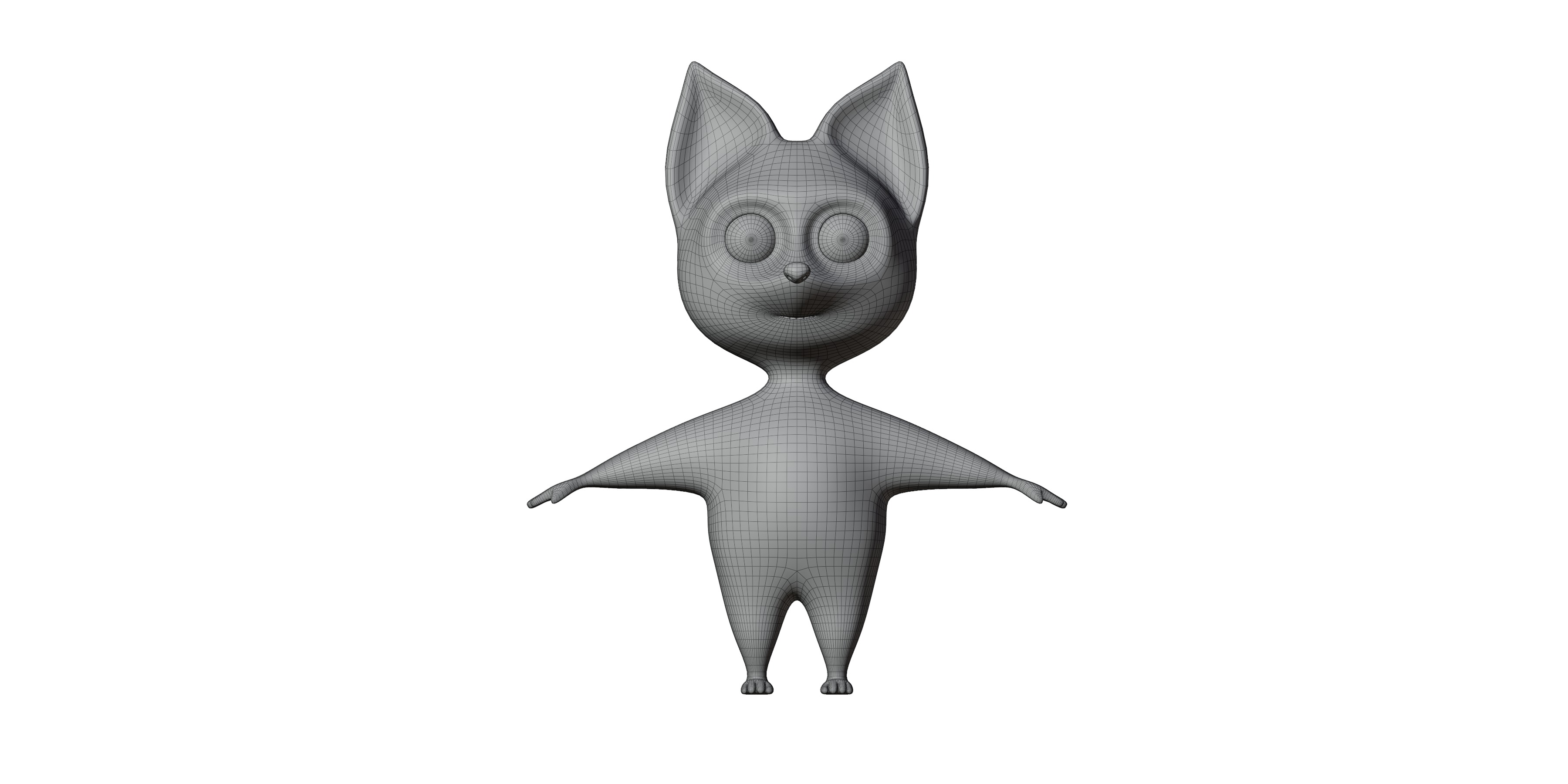 cartoon fox 3D model_4