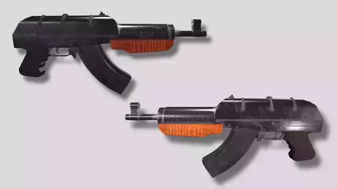 M1928 Assault Rifle  Low-poly 3D model