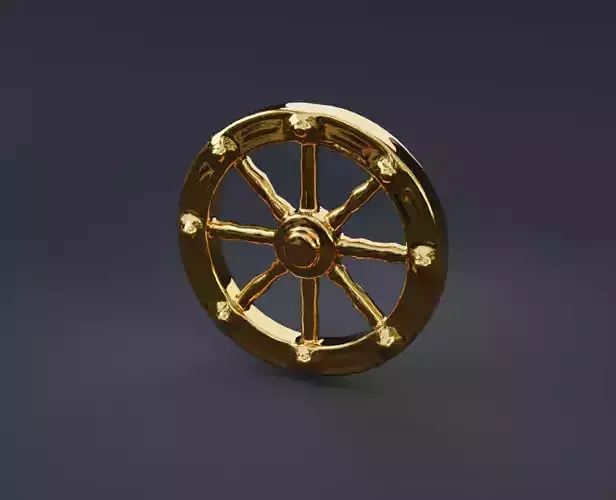 Dharma Wheel Buddshism Symbol