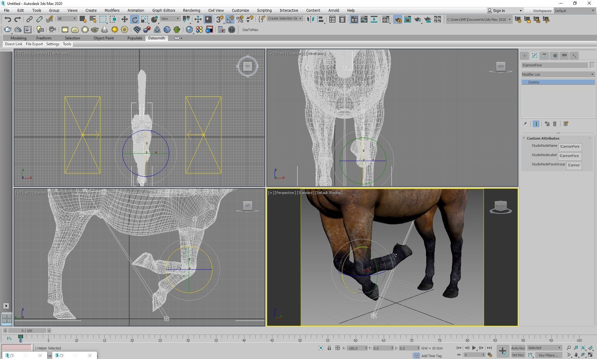 Realistic Rigged Horse  3D model_3