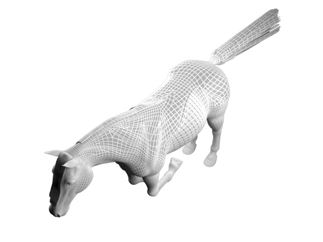 Realistic Rigged Horse  3D model_9