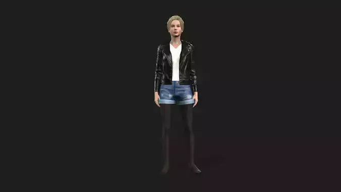 3D Girl Character for Games