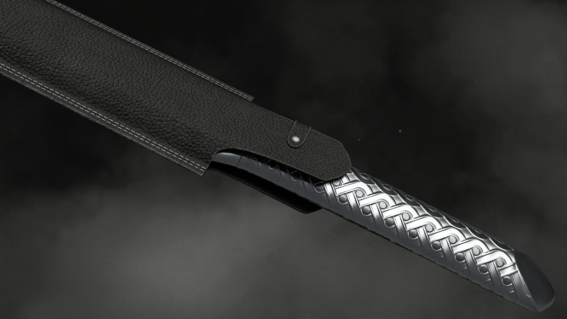 Sword and Scabbard Low-poly 3D model_2