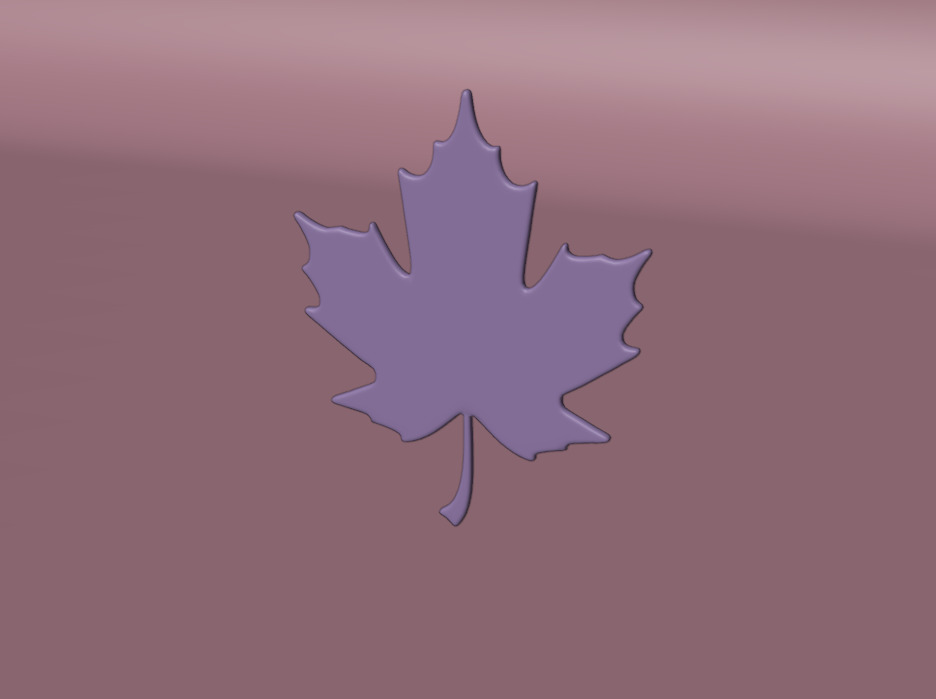 Maple Leaf Canadian Symbol Low-poly 3D model_3