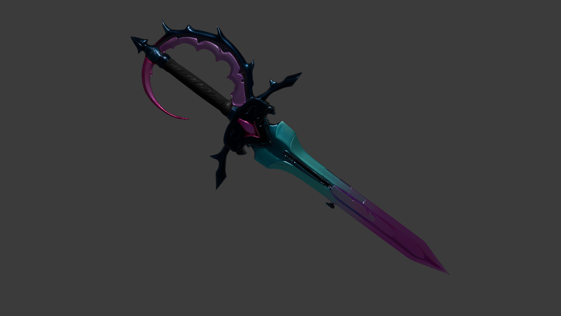 Rainbow Sword 3D model_3