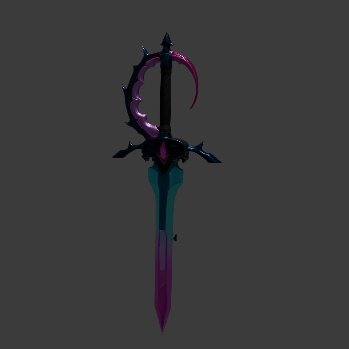 Rainbow Sword 3D model_6
