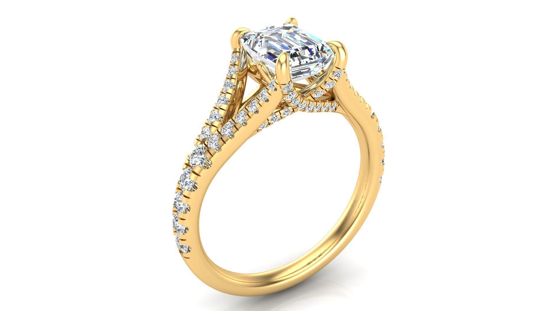 Split Shanke Ring 3D print model_2