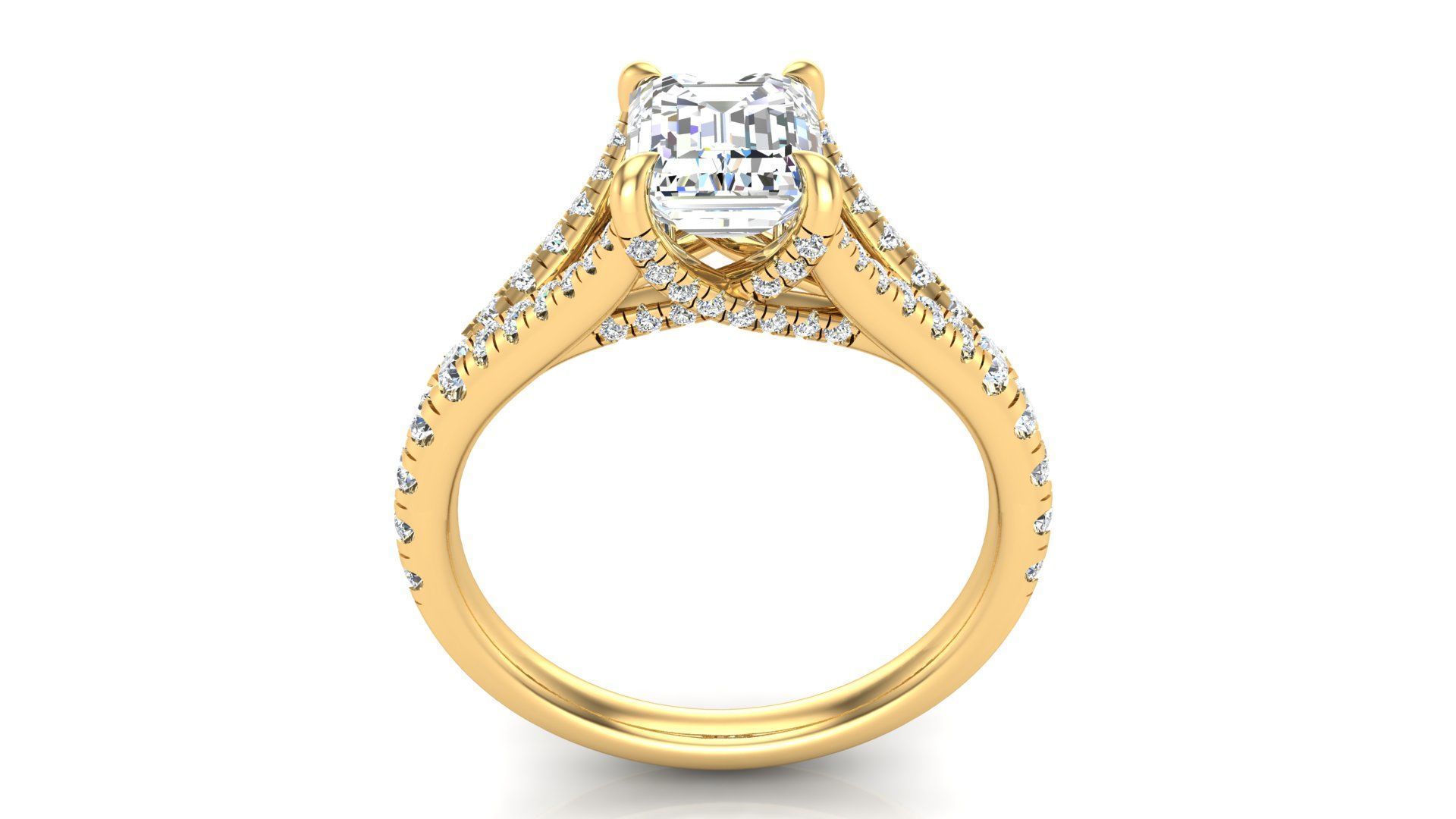 Split Shanke Ring 3D print model_4