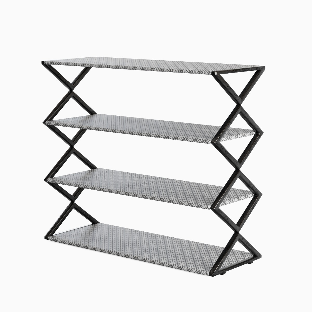 Shoe Rack 08 Low-poly 3D model_1