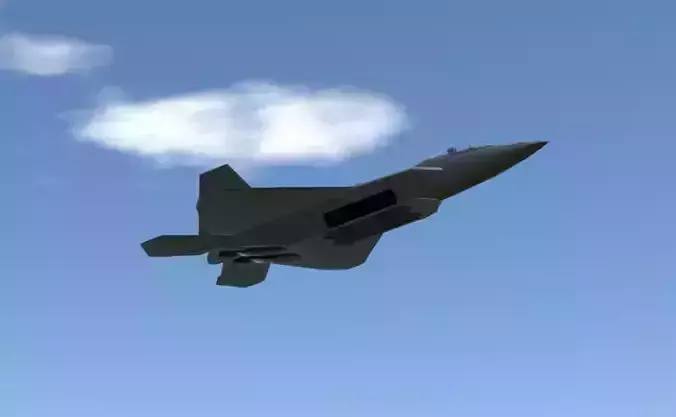 F-22 Raptor High Quality 3D CGI Model Low-poly 3D model
