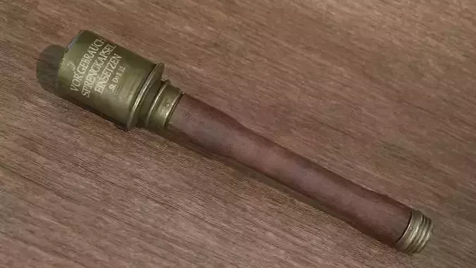 Stick Grenade - Stielhandgranate 3D model