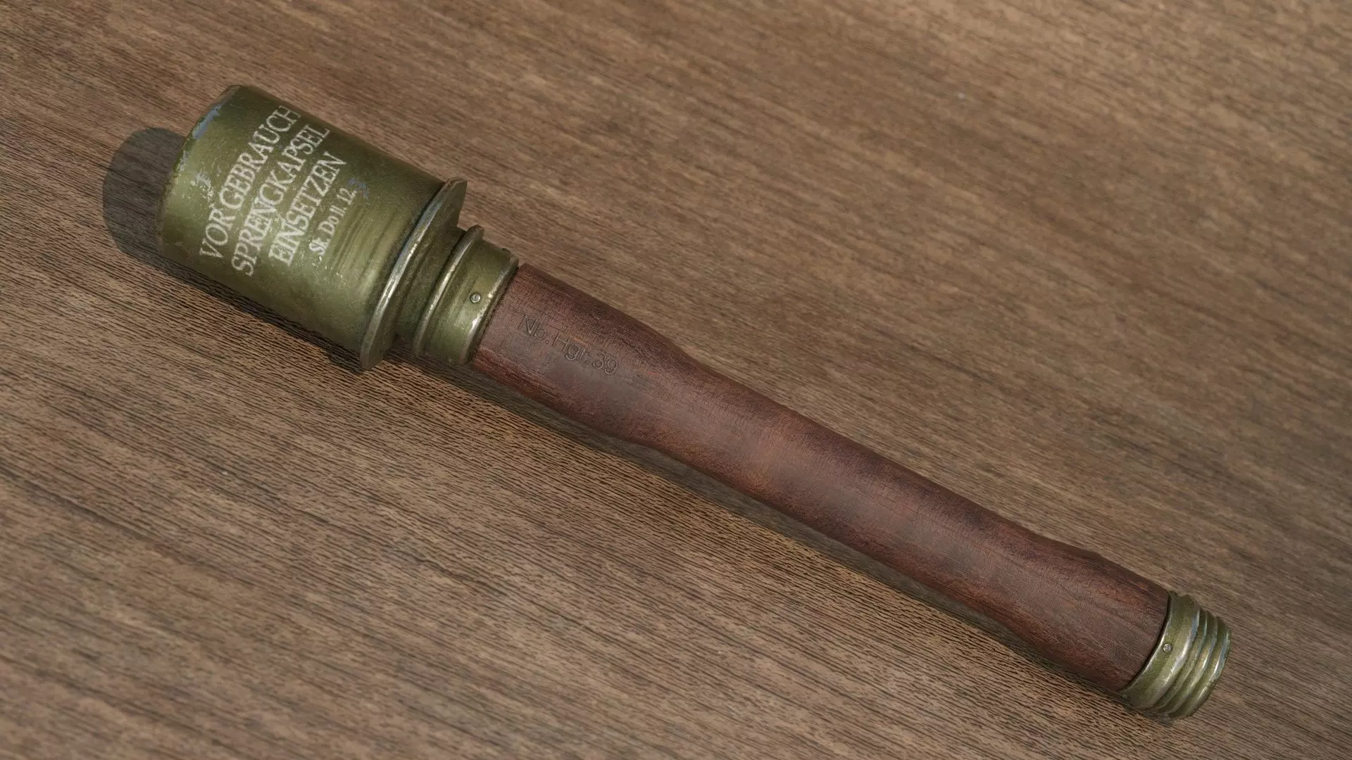 Stick Grenade - Stielhandgranate 3D model_0