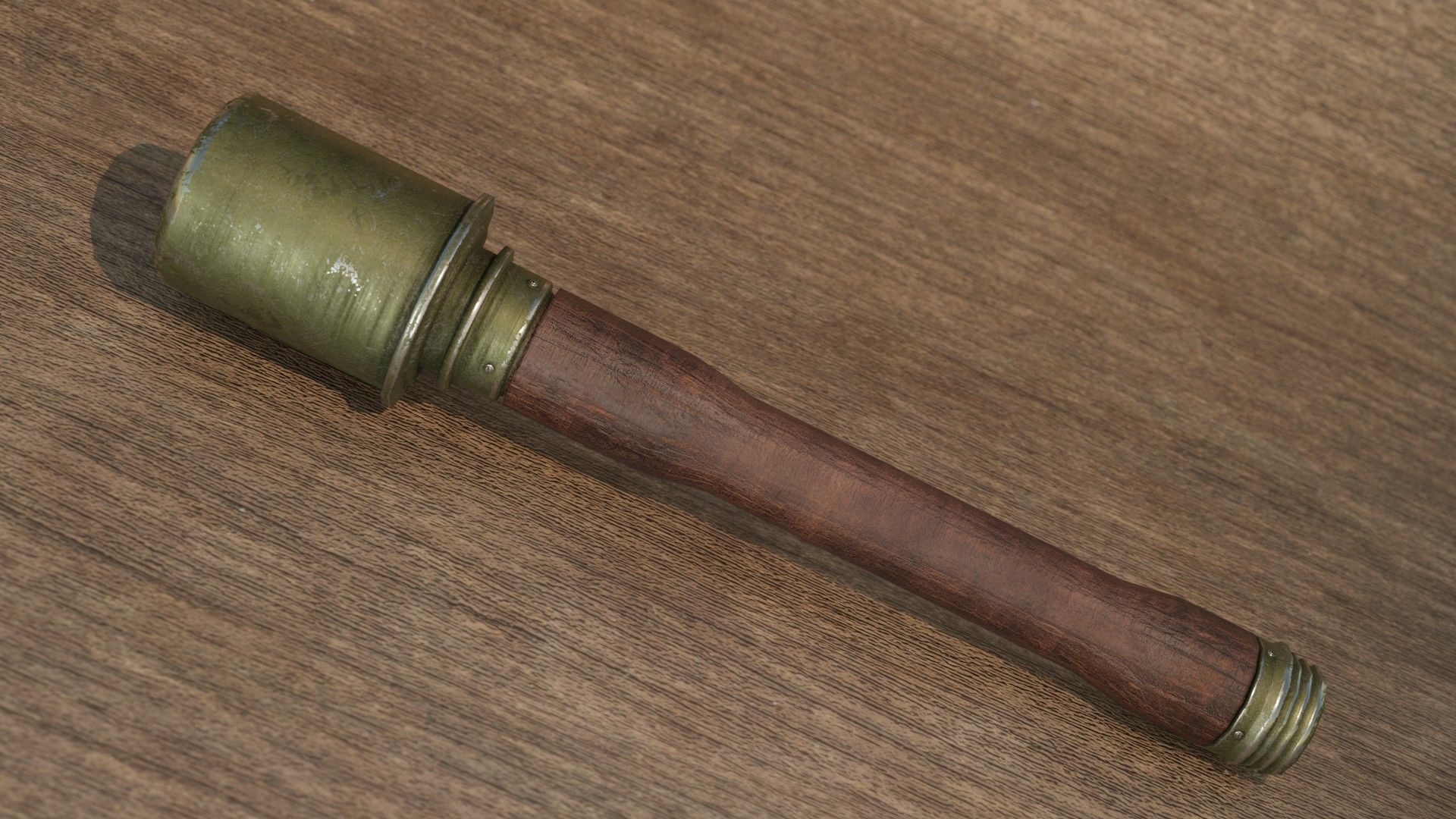 Stick Grenade - Stielhandgranate 3D model_3