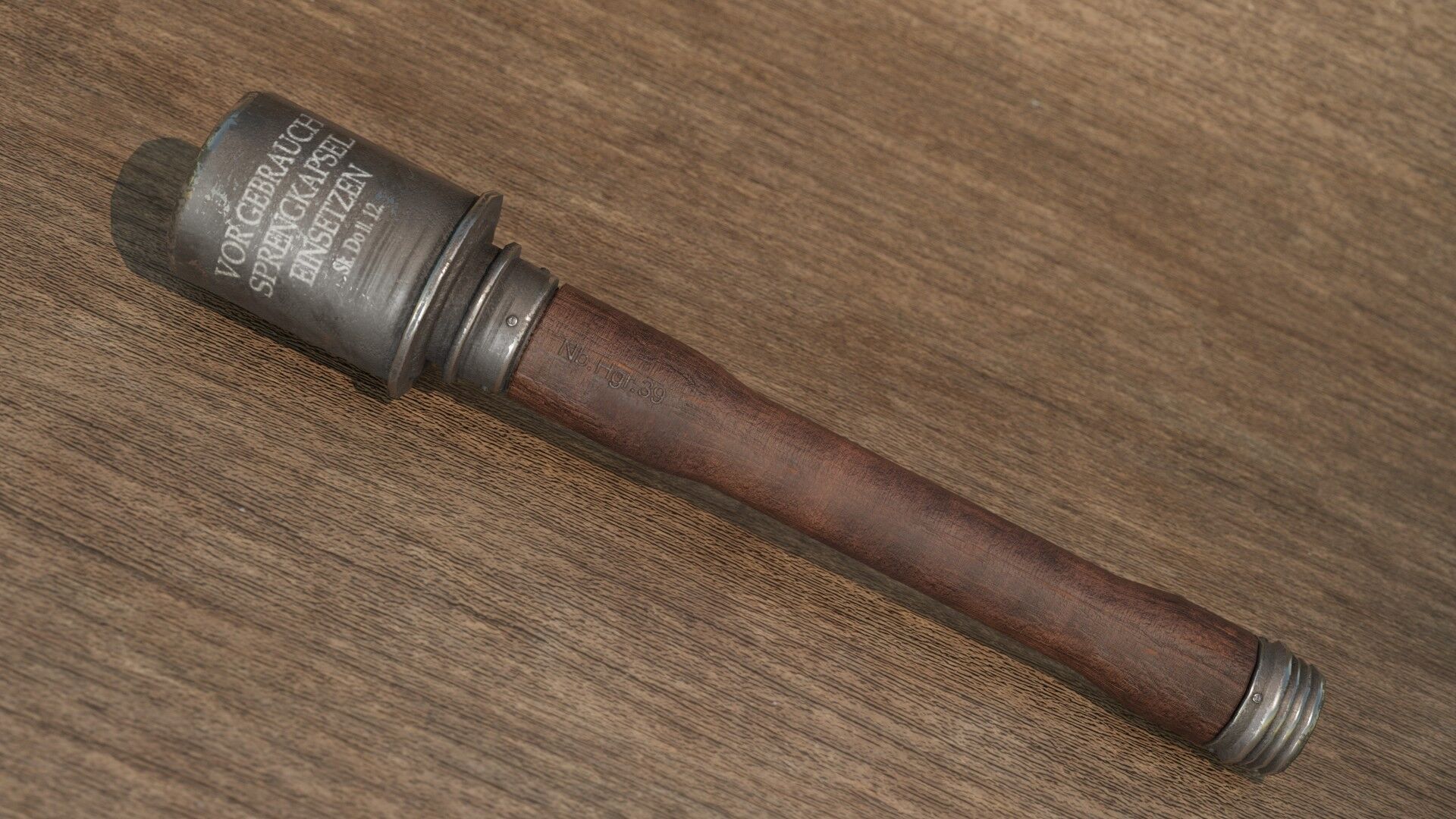 Stick Grenade - Stielhandgranate 3D model_2