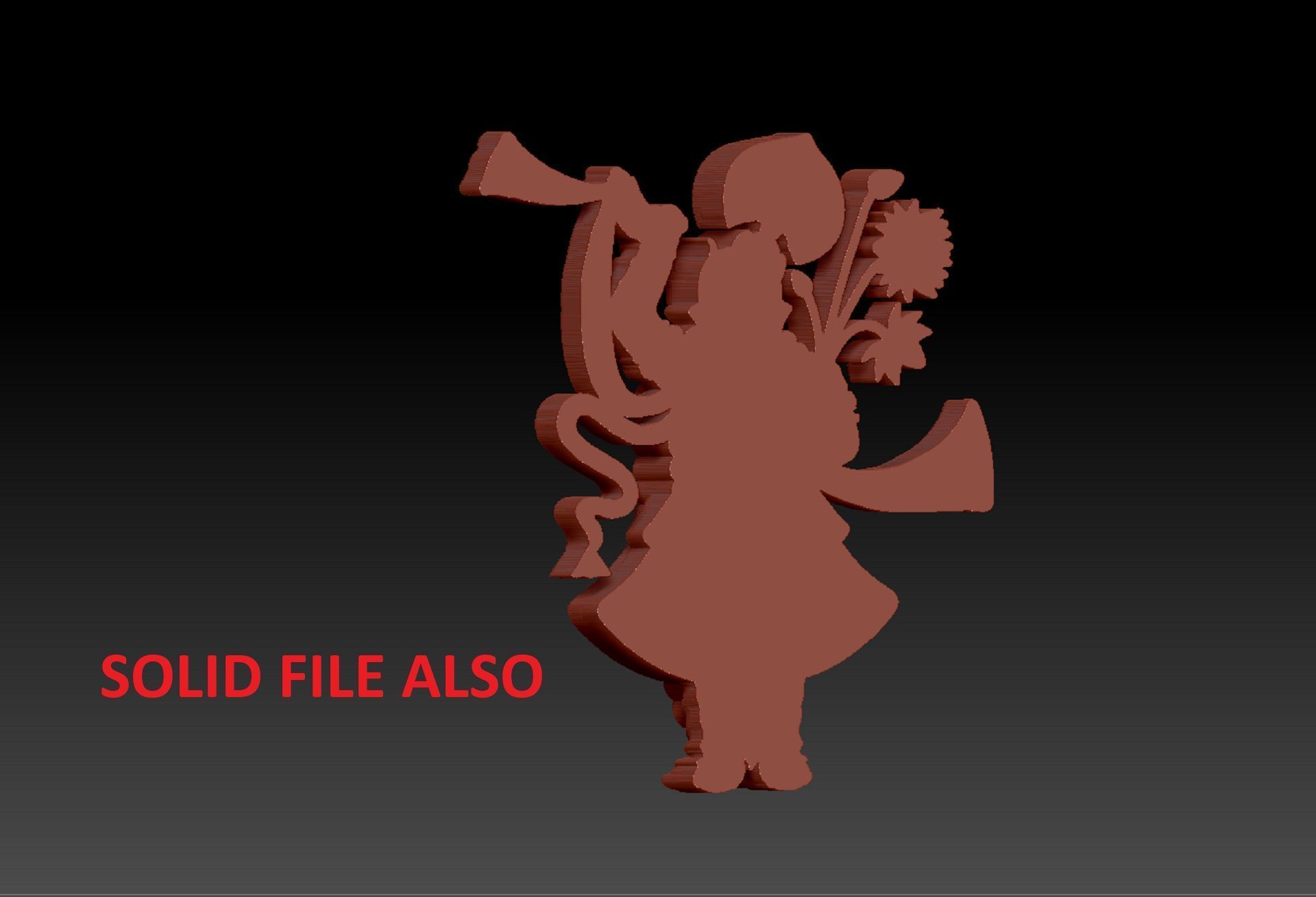 Shrinathji PENDENT 3D print model_6