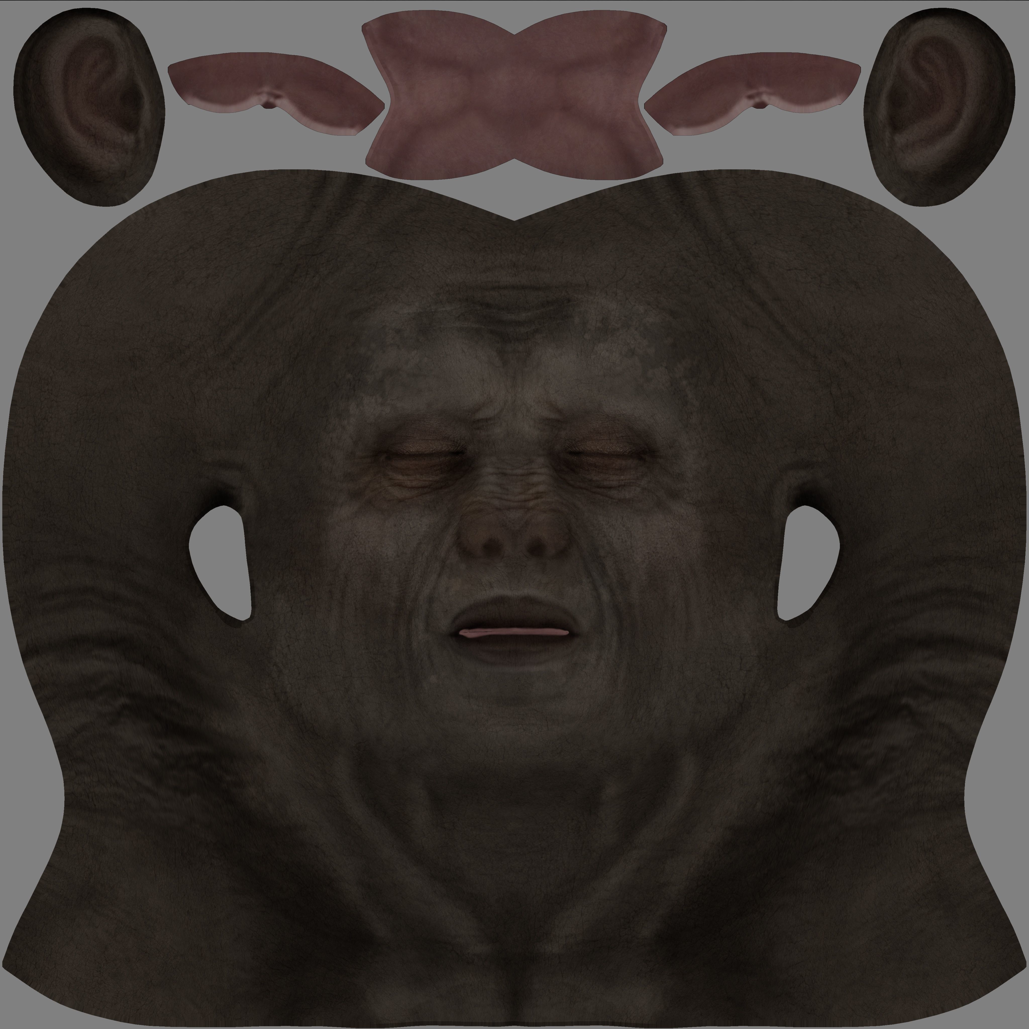 Realistic Rigged Gorilla 3D model_9