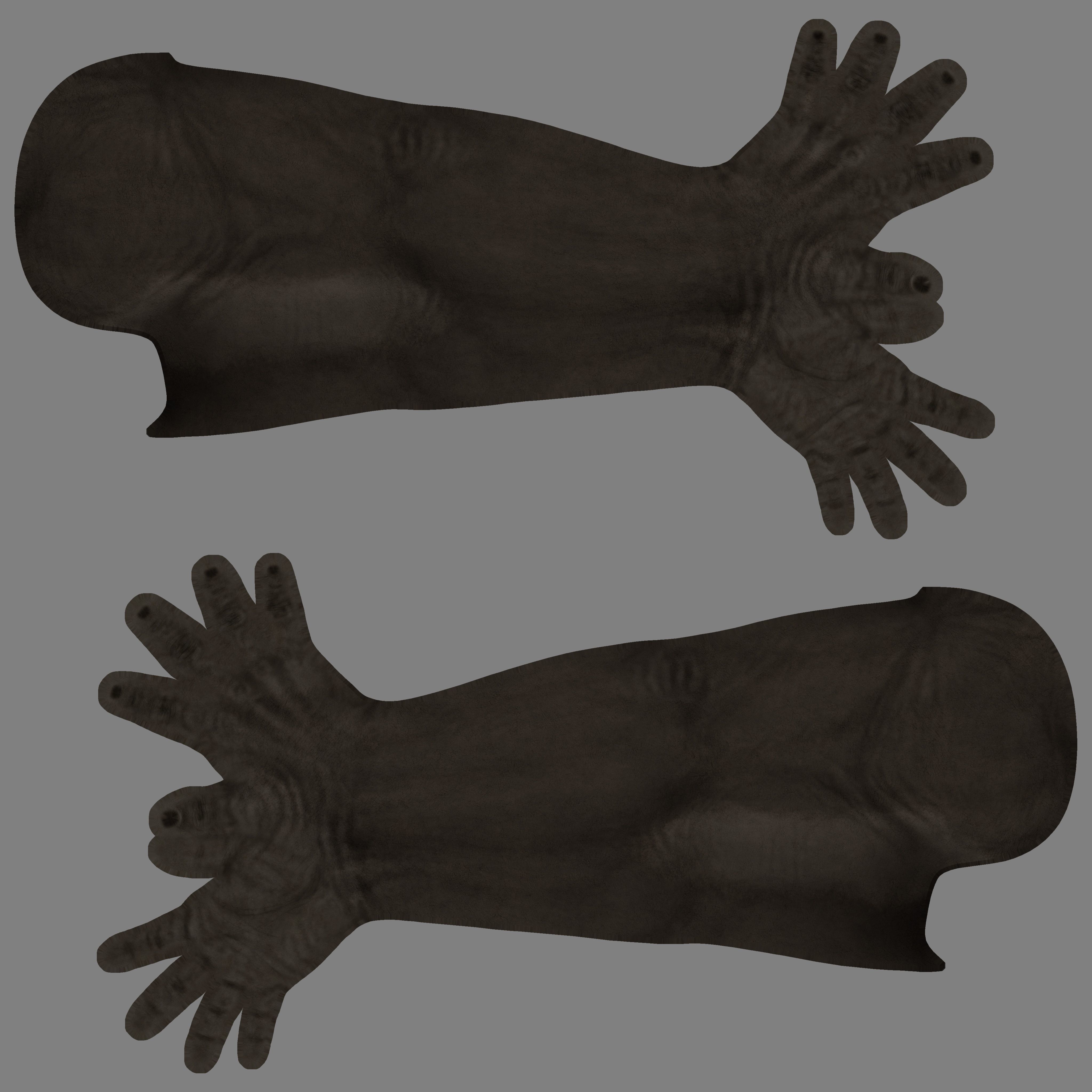 Realistic Rigged Gorilla 3D model_6