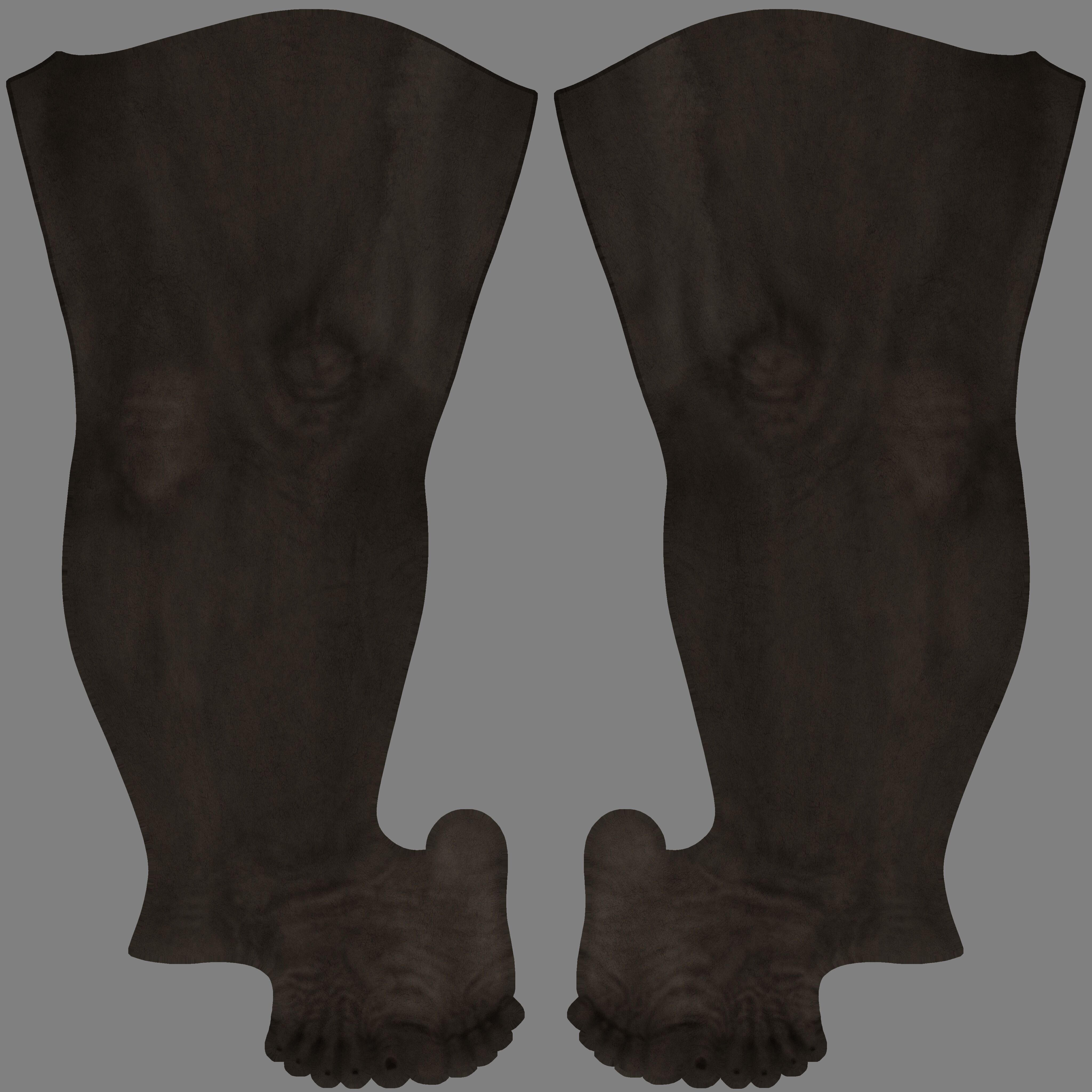 Realistic Rigged Gorilla 3D model_10