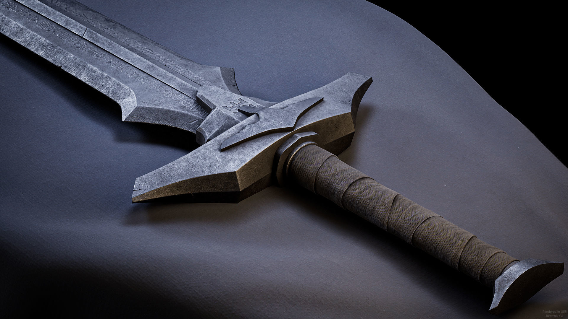 Sword - DF Low-poly 3D model_5