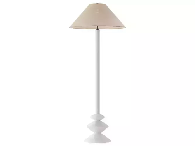 RH Pesaro Floor Lamp - Elegant Modern Lighting Design 3D model