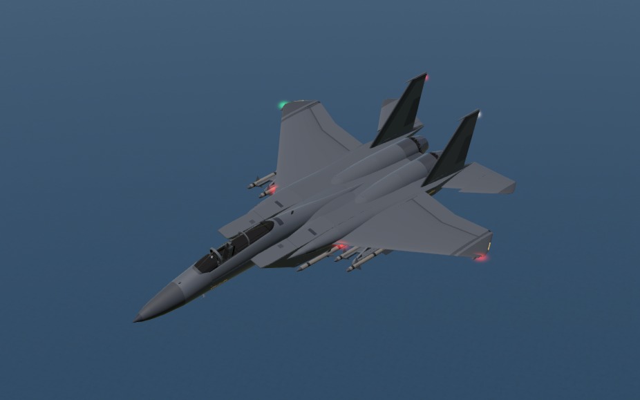 F-15C Eagle High Quality 3D CGI Model Low-poly 3D model_2