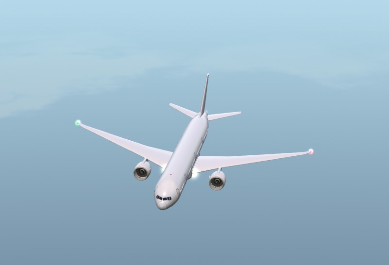 Boeing 777 High Quality 3D CGI Model Low-poly 3D model_1