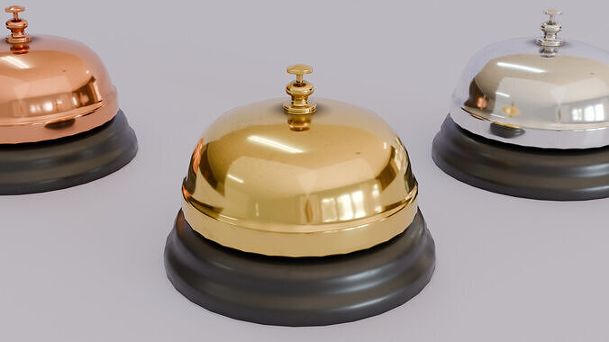 Table Bell Low-poly 3D model