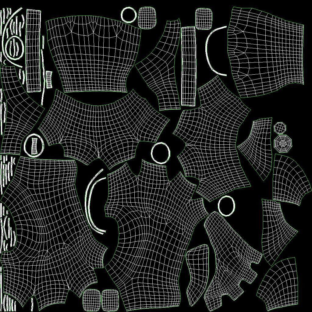 Fingerless Leather Gloves Low-poly 3D model_17