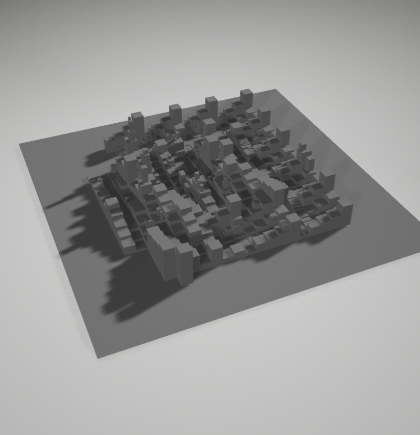 The Cube Virtual Art Gallery Empty Expo Low-poly 3D model_2