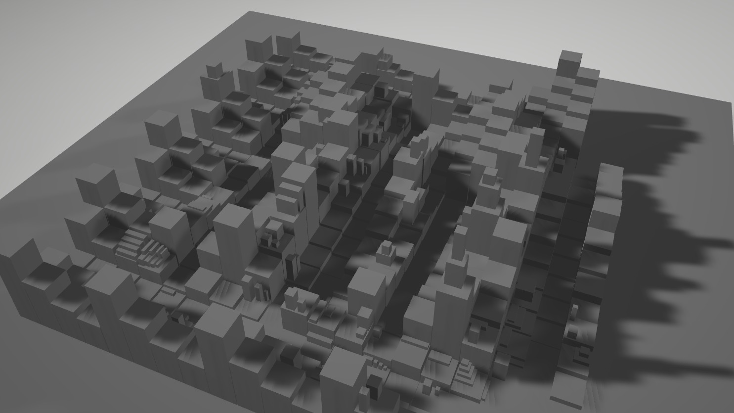 The Cube Virtual Art Gallery Empty Expo Low-poly 3D model_5