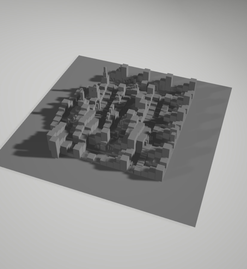 The Cube Virtual Art Gallery Empty Expo Low-poly 3D model_1