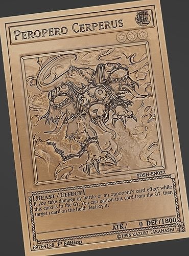 Peropero Cerperus - yu-gi-oh Free 3D print model