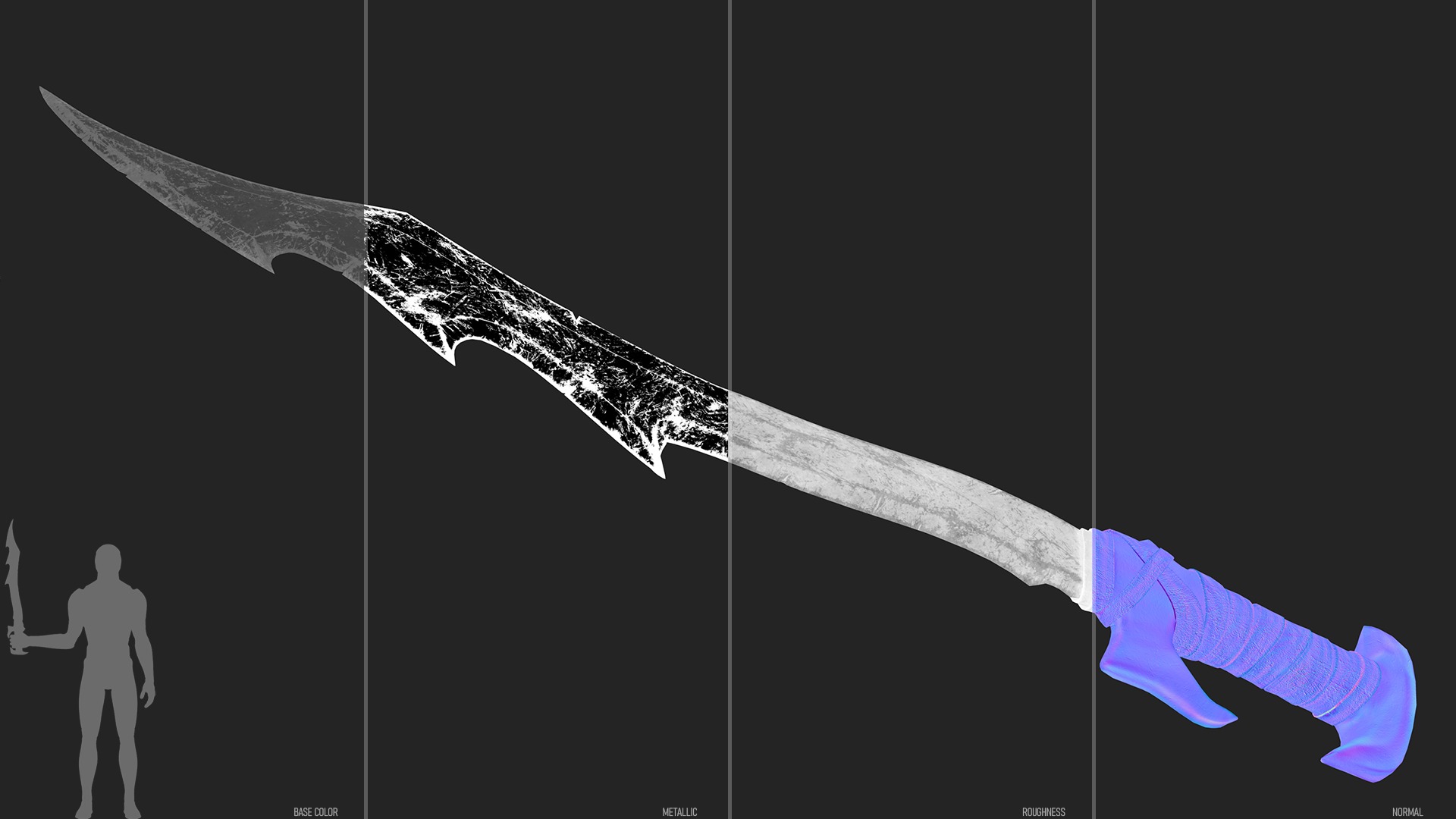 Sword - Goblin Low-poly 3D model_3