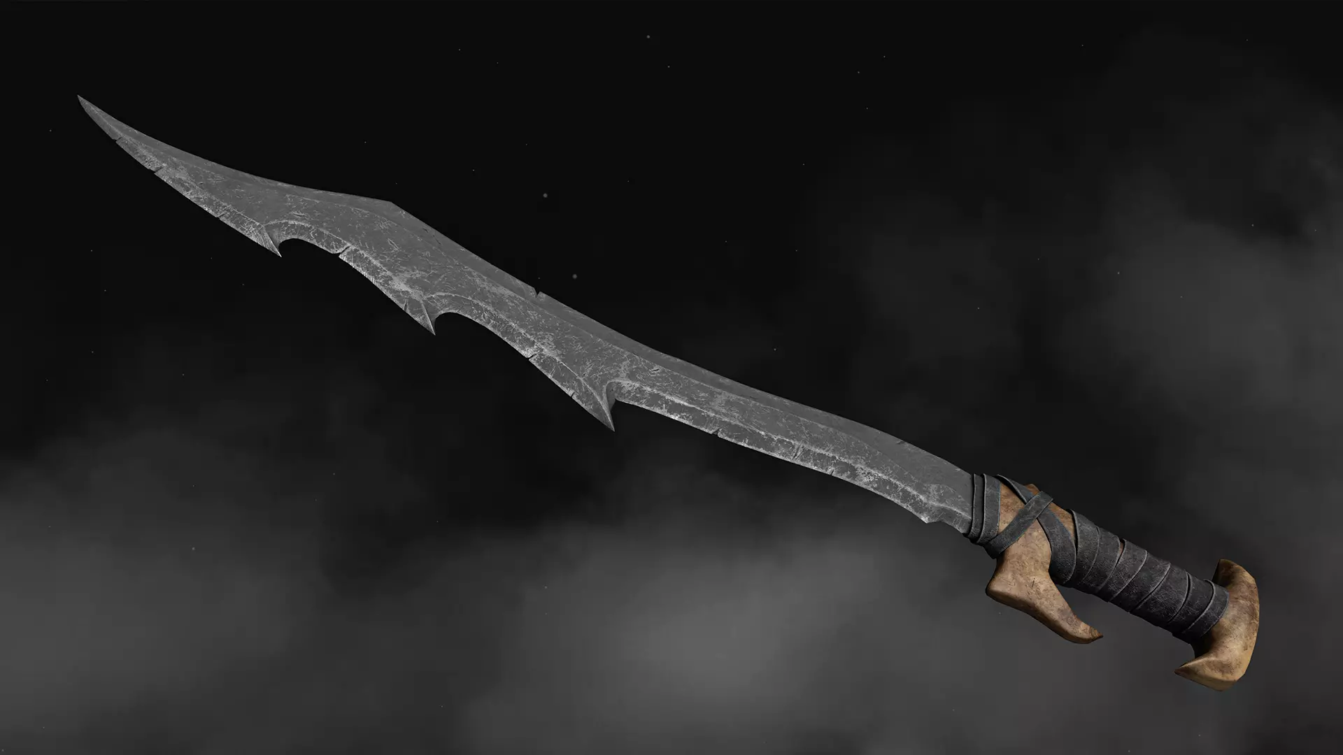 Sword - Goblin Low-poly 3D model_0