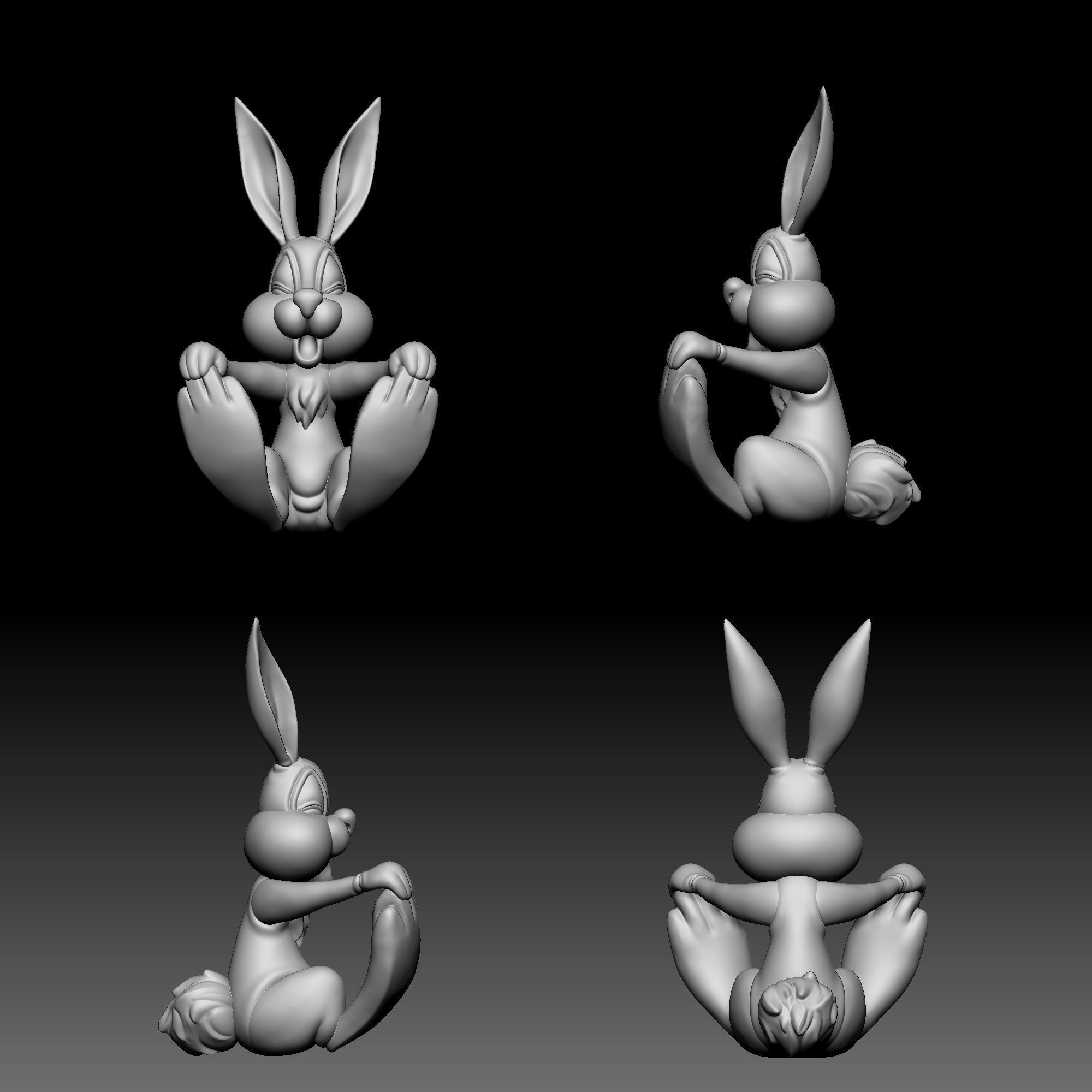 Rabbit - Sleeping beauty - 020 3D print model_9