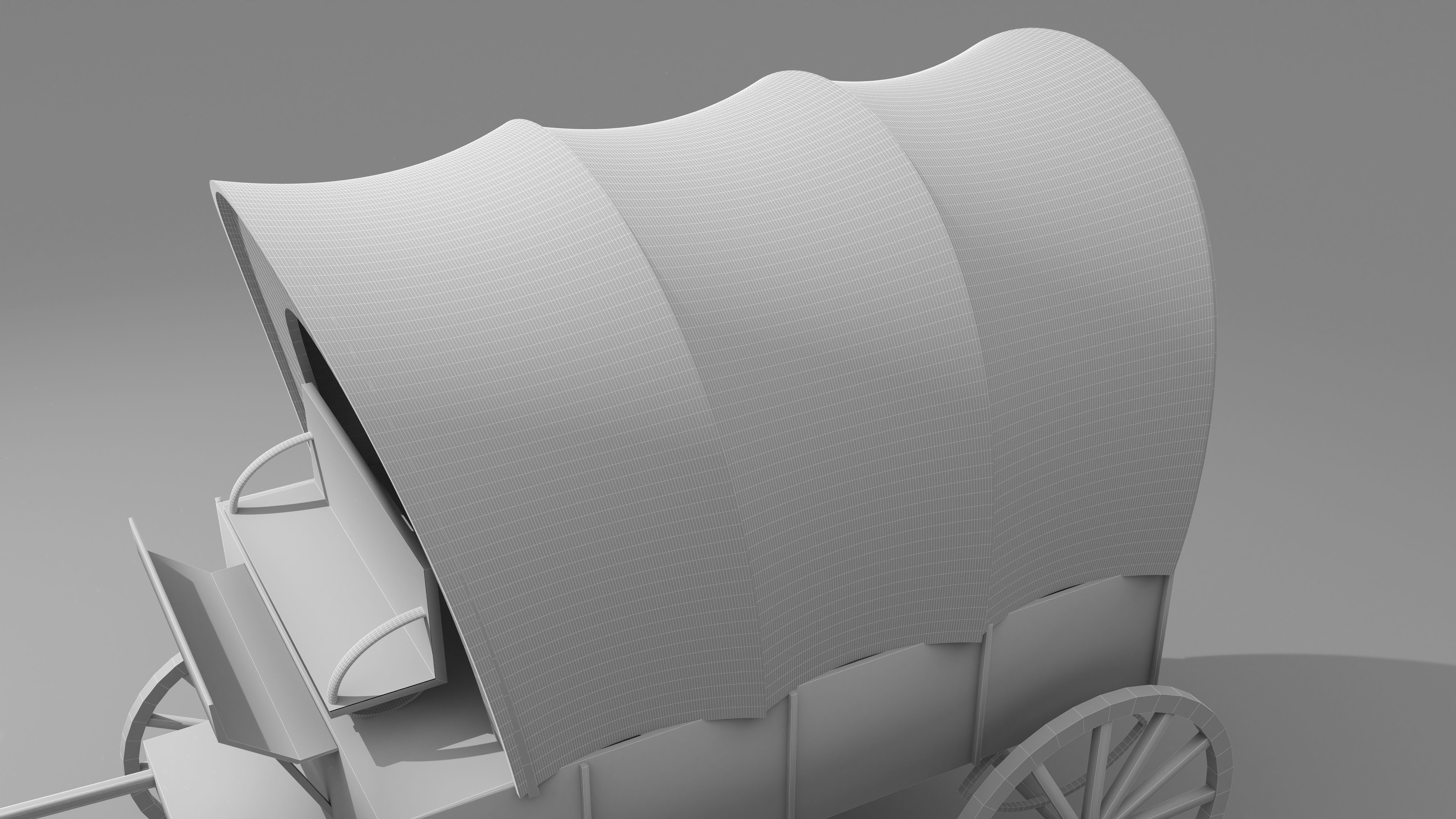 Western Wagon 5 3D model_20