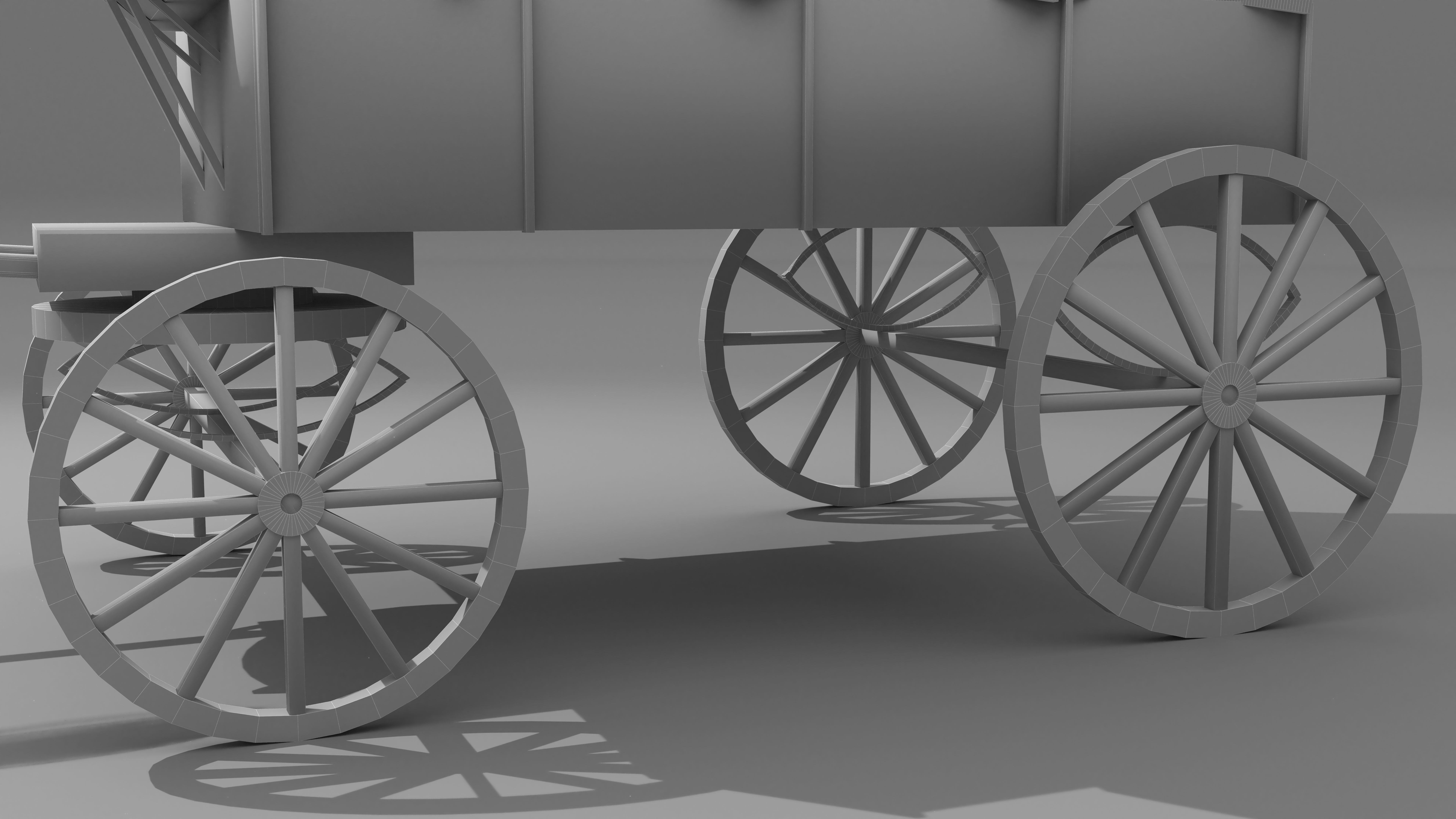 Western Wagon 5 3D model_16
