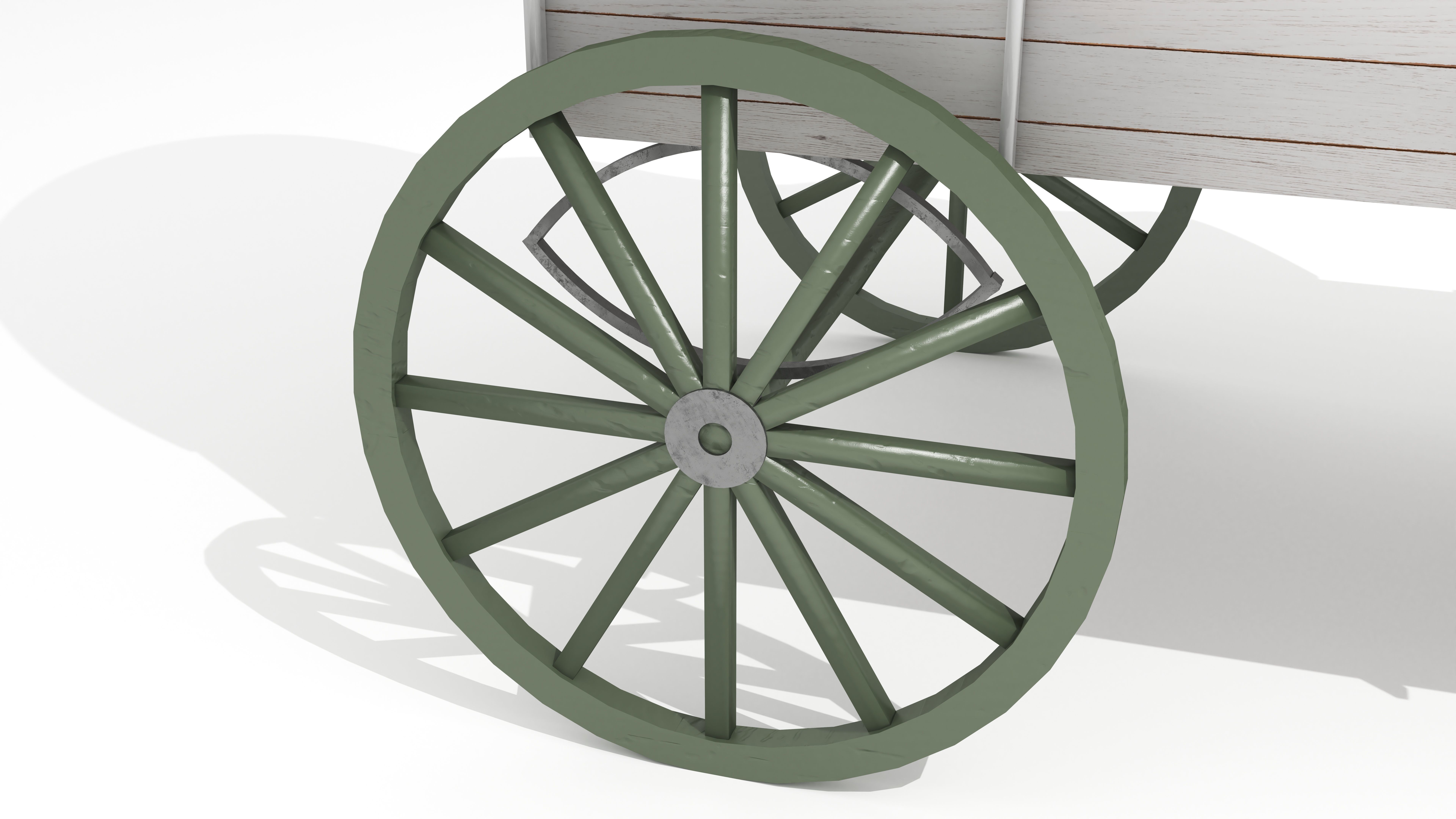 Western Wagon 5 3D model_11