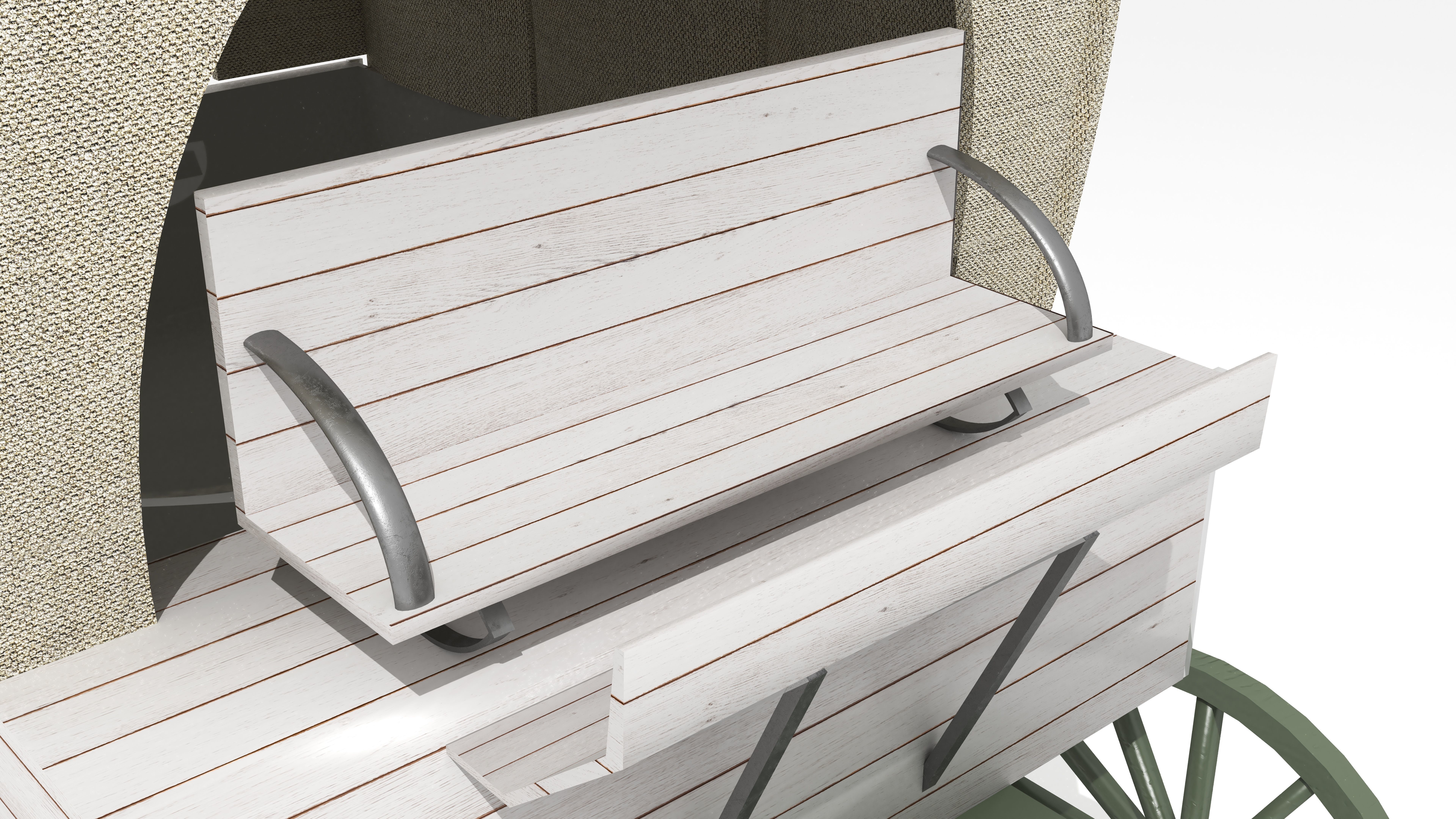 Western Wagon 5 3D model_5