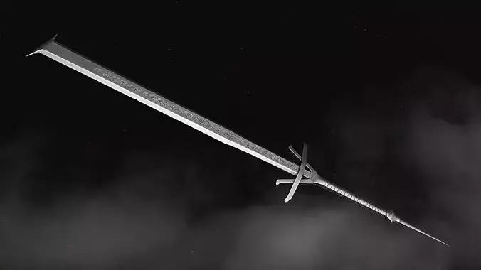 Sword - Dark Fantasy Low-poly 3D model