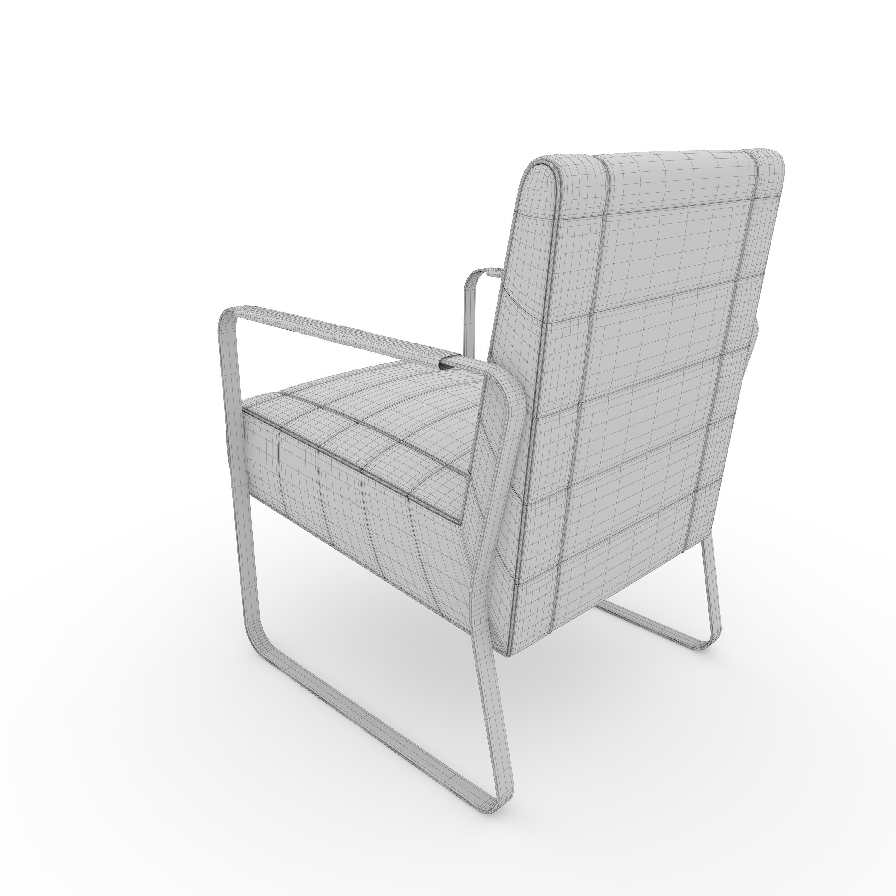 Armchair 61 3D model_7
