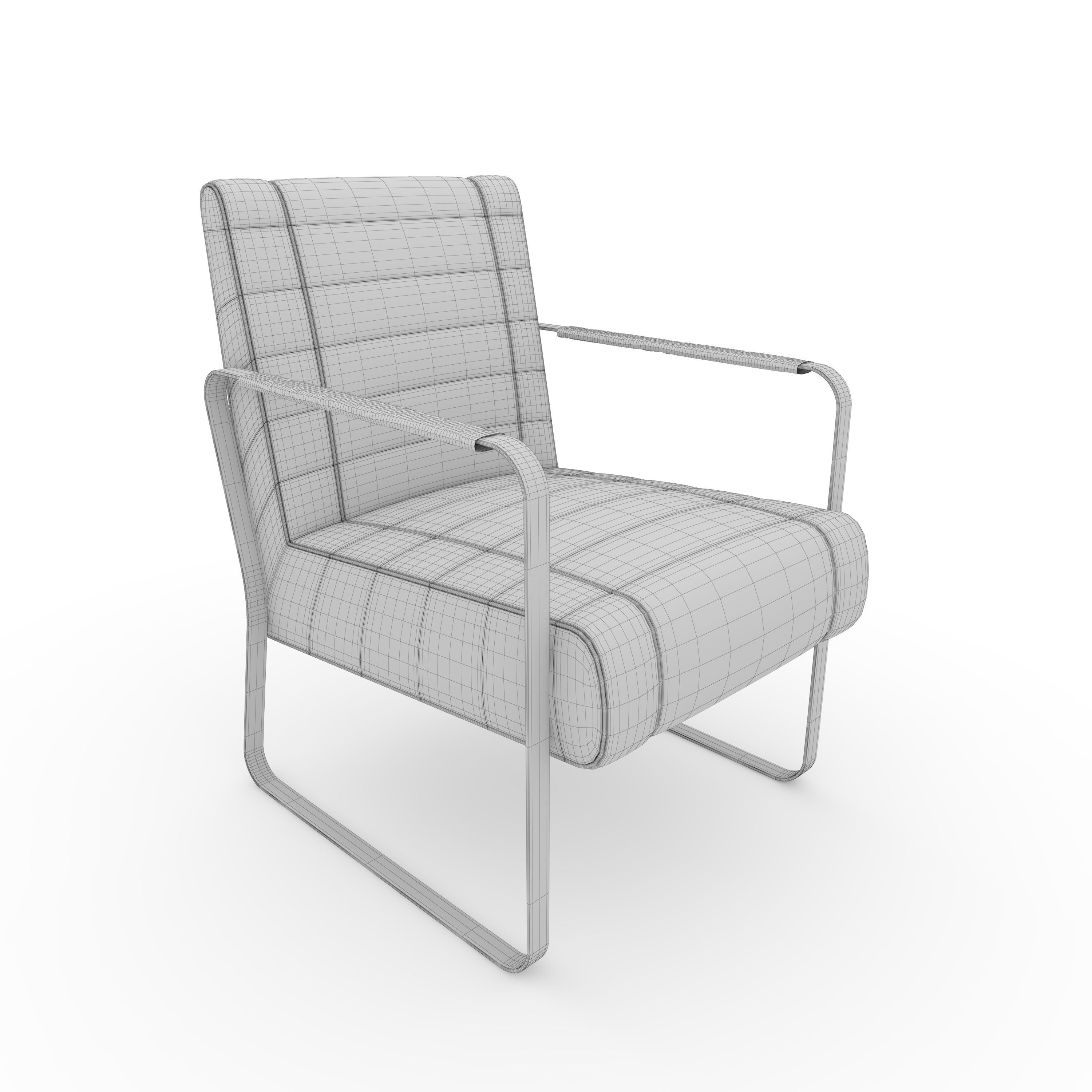 Armchair 61 3D model_1