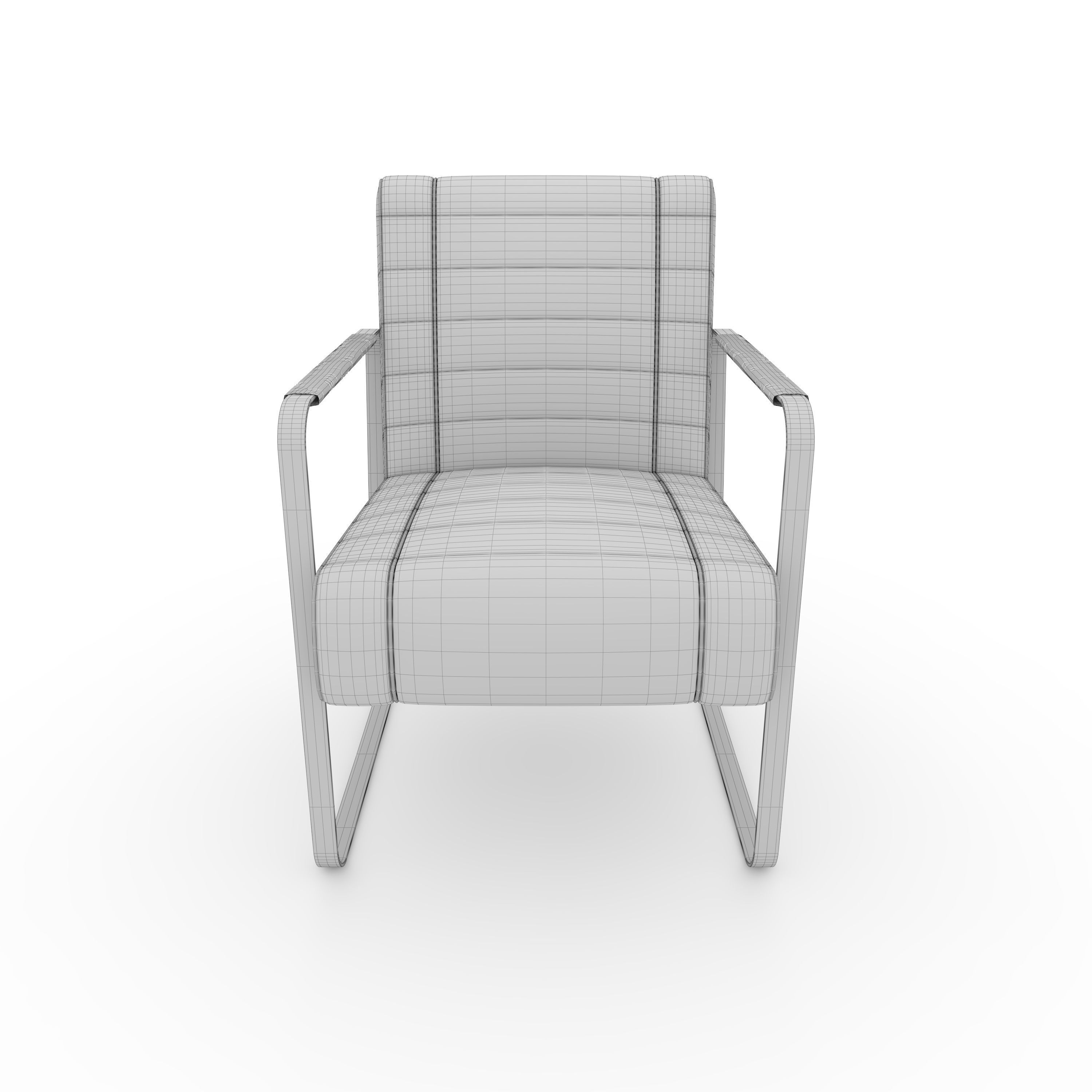 Armchair 61 3D model_3
