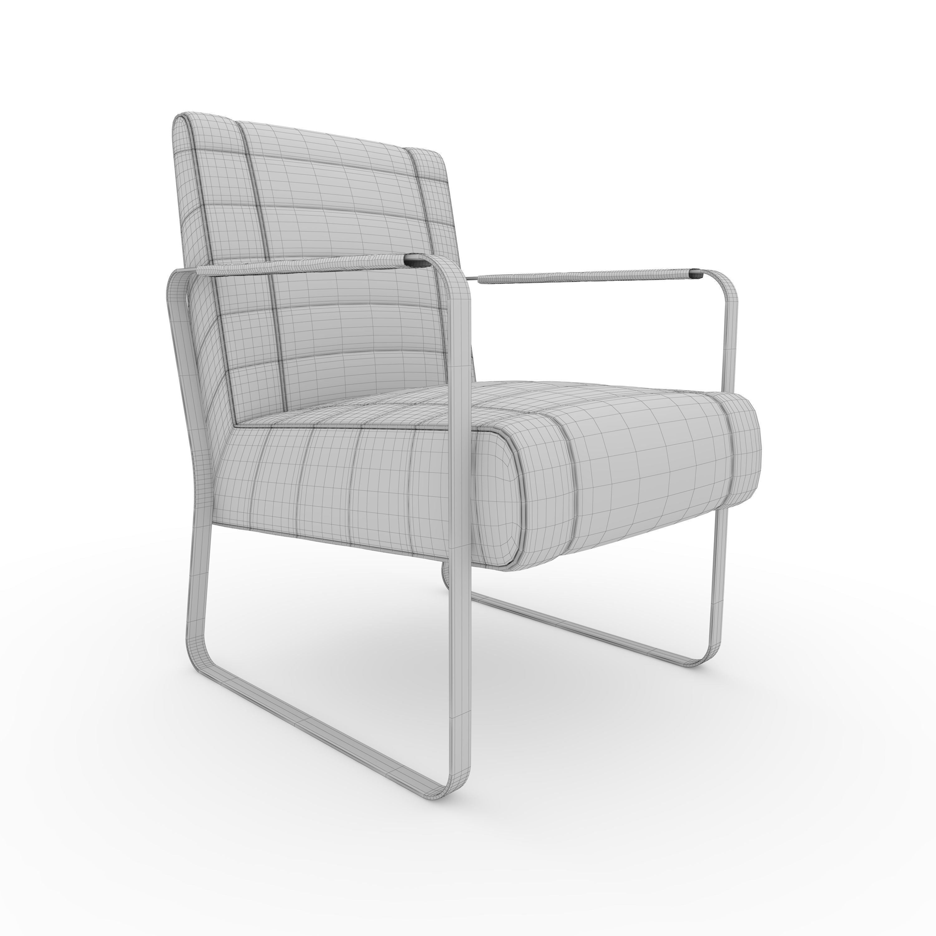 Armchair 61 3D model_9