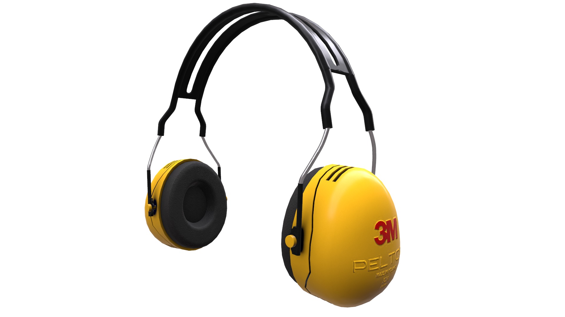 Earmuff Low Poly Low-poly 3D model_10