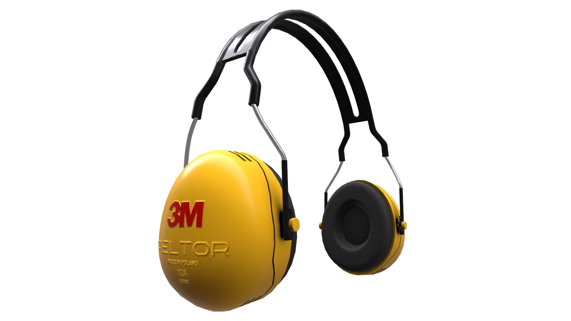 Earmuff Low Poly Low-poly 3D model_8