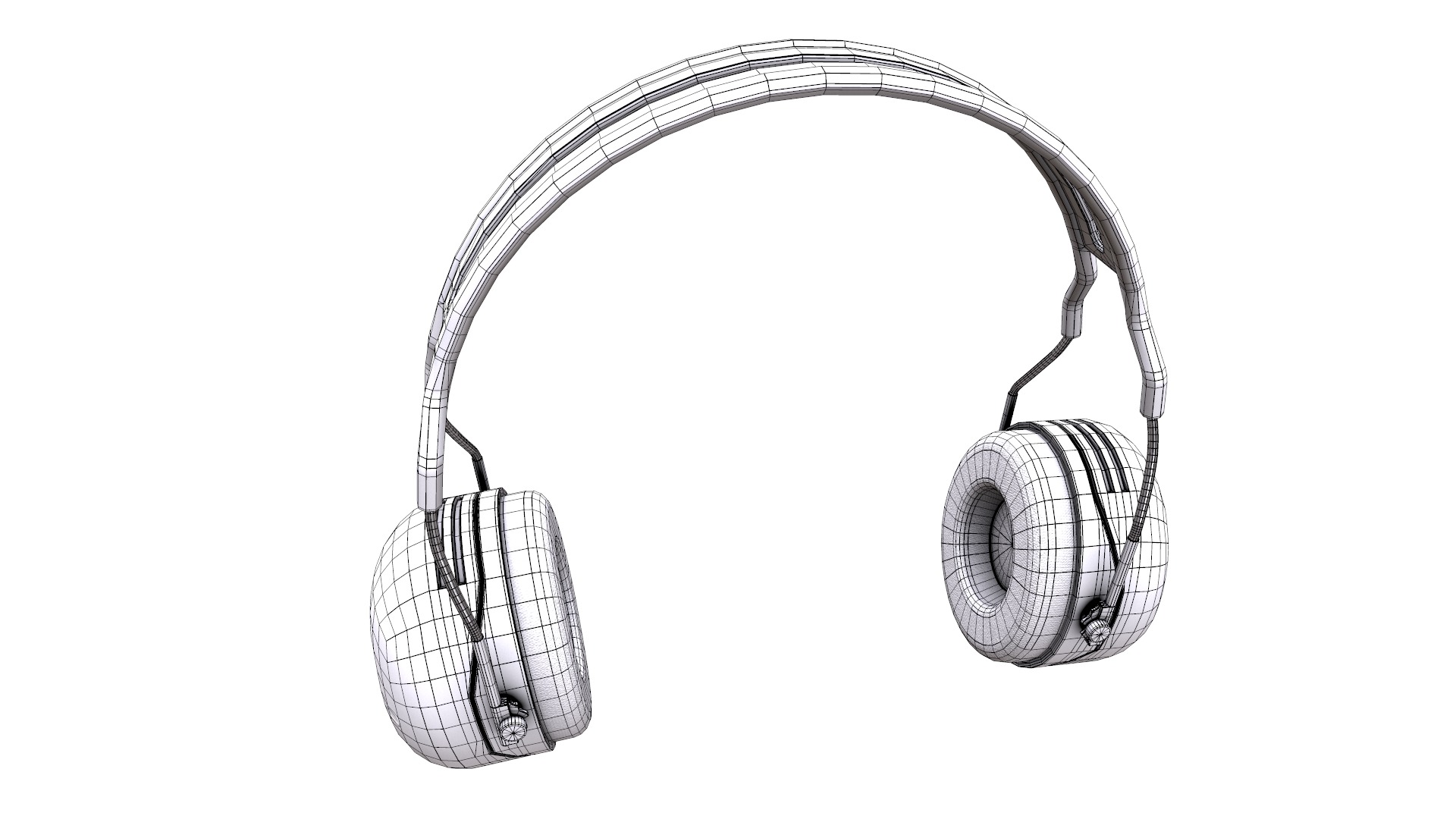 Earmuff Low Poly Low-poly 3D model_37