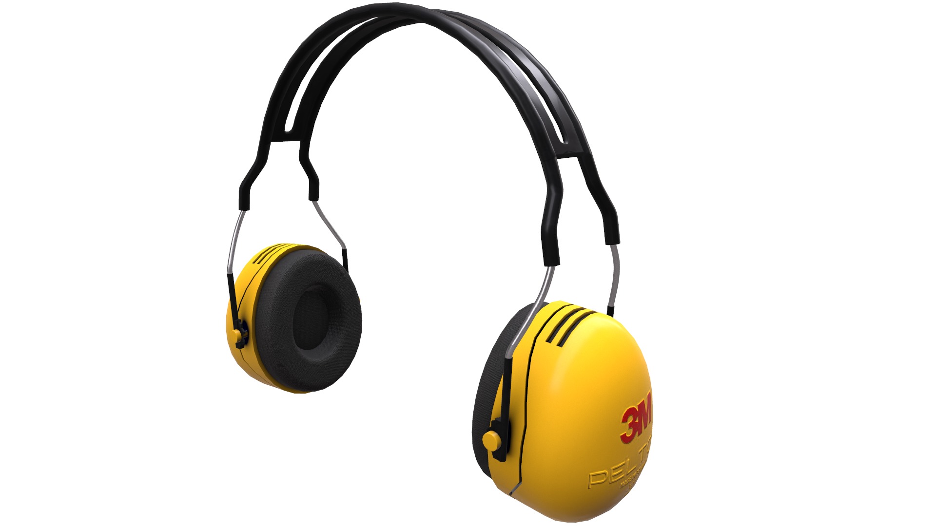 Earmuff Low Poly Low-poly 3D model_7